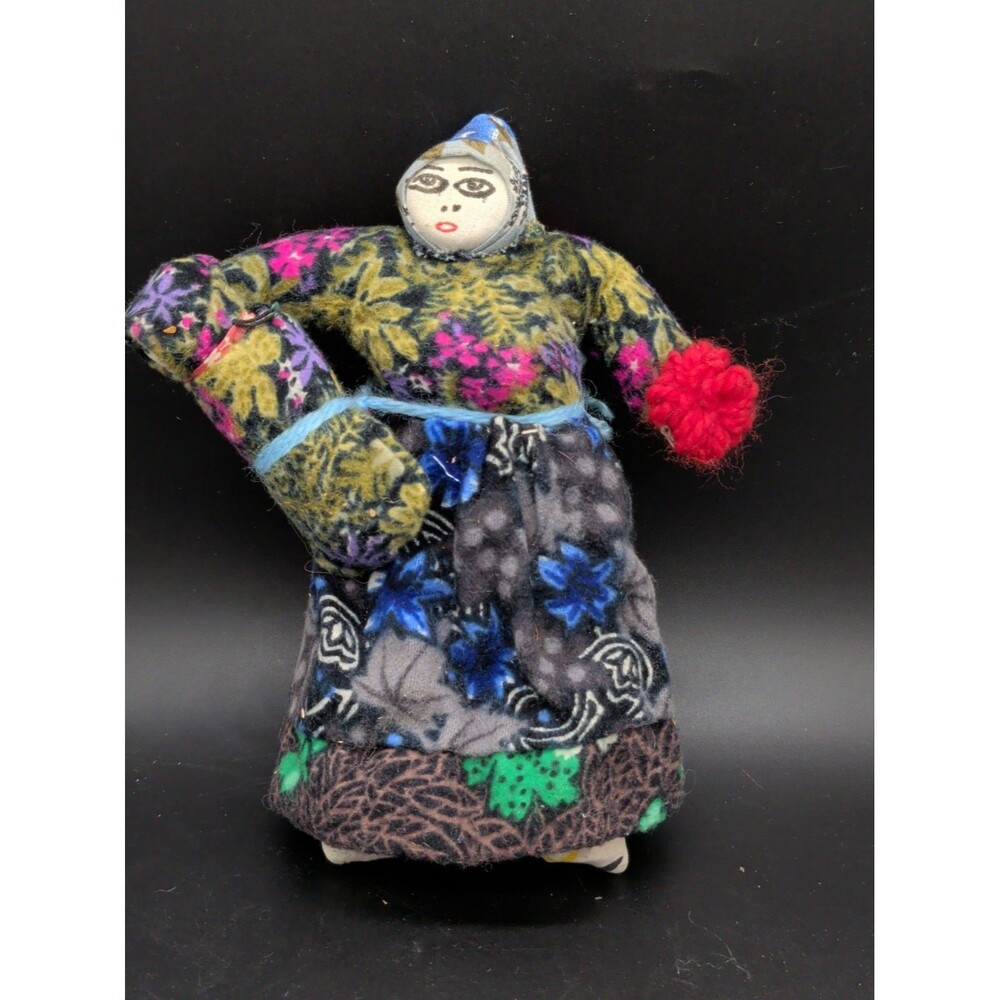 Vintage Turkish Soganli Folk Art Doll Handmade Anatolian Bez Bebek Rag Doll